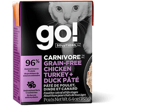 GO! CARNIVORE Grain Free Chicken, Turkey + Duck Pâté for cats 