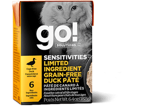 GO! SENSITIVITIES Limited Ingredient Grain Free Duck Pâté for cats