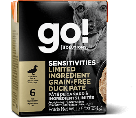 GO! SENSITIVITIES Limited Ingredient Grain Free Duck Pâté for dogs    