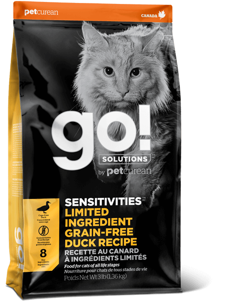 GO! SENSITIVITIES Limited Ingredient Grain Free Duck recipe for cats