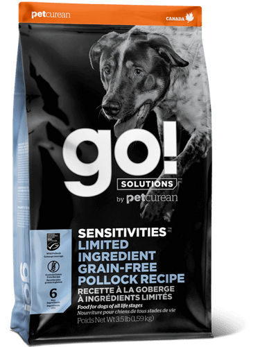 GO! SENSITIVITIES Limited Ingredient Grain Free Pollock recipe for dogs