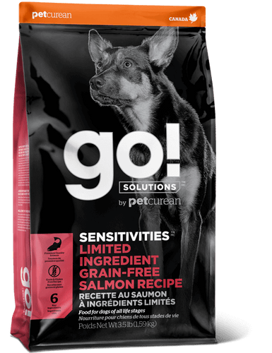 GO! SENSITIVITIES Limited Ingredient Grain Free Salmon recipe for dogs