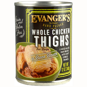 Evangers Handpacked Whole Chicken Thighs Canned Dog Food