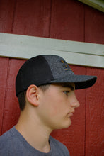 Load image into Gallery viewer, Black and Grey Homestead Harvest Hat