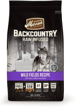 Load image into Gallery viewer, Merrick Grain Free Backcountry Raw Infused Wild Fields Recipe Dog Food