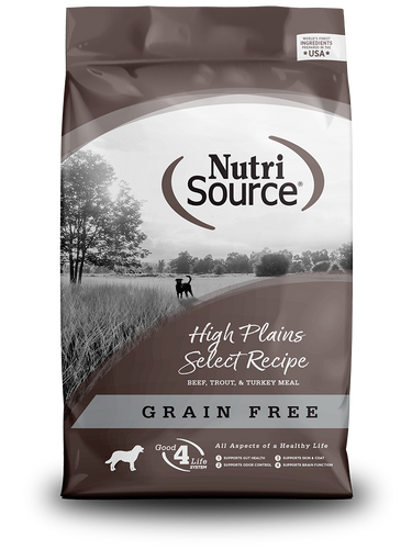 Nutrisource Grain Free High Plains Select Dog Food