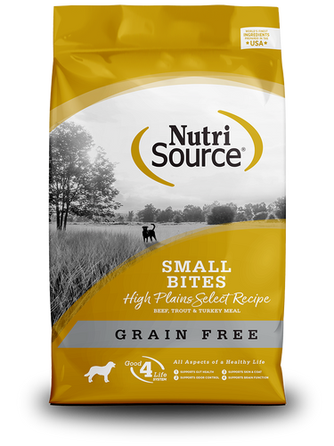 Nutrisource Grain Free Small Bites High Plains Select Formula