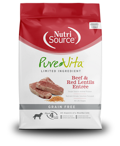 PureVita Grain Free Beef & Red Lentils Dry Dog Food