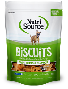 Nutrisource Grain Free Whitefish Biscuit Dog Treats