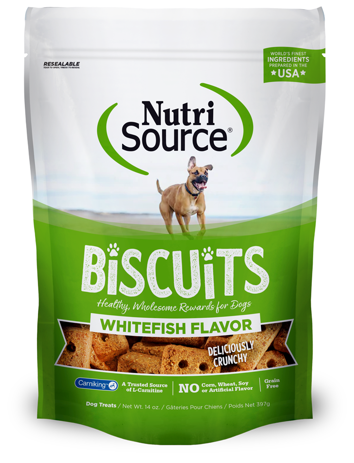 Nutrisource Grain Free Whitefish Biscuit Dog Treats