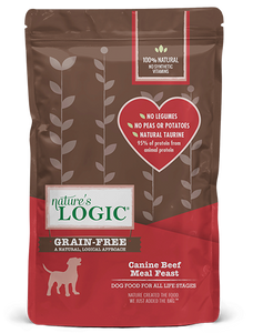 Nature's Logic Grain Free Beef Meal Feast Dry Food for Dogs