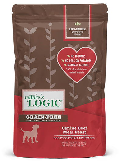 Nature's Logic Grain Free Beef Meal Feast Dry Food for Dogs
