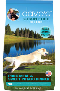 Dave’s Grain Free Pork Meal & Sweet Potato Dry Dog Food