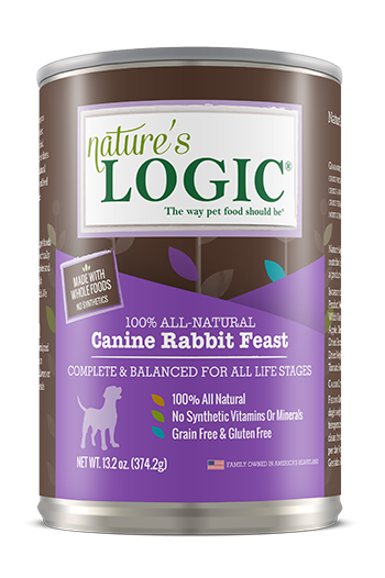 Nature's Logic Rabbit Feast Canned Food for Dogs