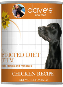 Restricted Diet Sodium – Chicken Recipe Canned Dog Food
