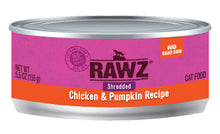 Load image into Gallery viewer, RAWZ Shredded Chicken &amp; Pumpkin Cat Food