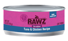 Load image into Gallery viewer, RAWZ Shredded Tuna &amp; Chicken Cat Food