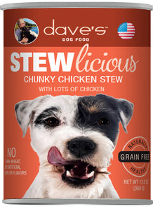 Dave's Stewlicious Chunky Chicken Stew Canned Dog Food