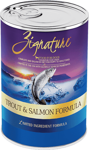 Zignature Trout and Salmon Canned Dog Food Formula