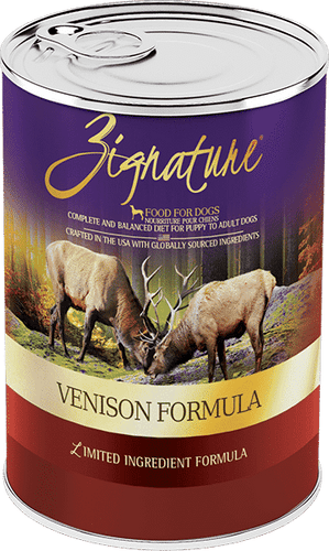 Zignature Venison Canned Dog Food Formula