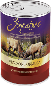 Zignature Venison Canned Dog Food Formula