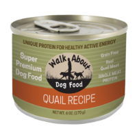Walk About Quail Recipe Canned Dog Food
