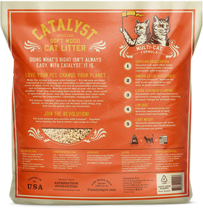 Catalyst Pet Soft Wood Cat Litter Multi-Cat Formula