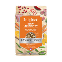 Load image into Gallery viewer, Instinct Longevity Adult 20% Freeze-Dried Raw Meal Blend Rabbit Dog Food