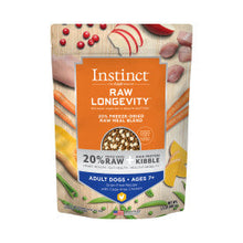 Load image into Gallery viewer, Instinct Raw Longevity Senior Adult Ages 7+ 20% Freeze-Dried Raw Meal Blend Chicken Dog Food