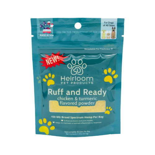 Heirloom Pet Products Ruff and Ready for Hip and Joint Chicken & Turmeric Flavor Food Topper
