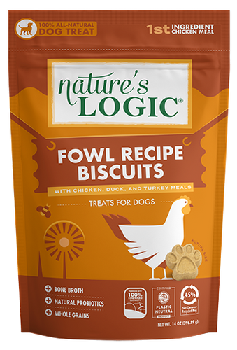 Nature's Logic Biscuits Fowl Recipe for Dogs