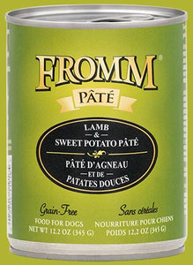 Fromm Grain Free Lamb & Sweet Potato Pate Canned Wet Food for Dogs
