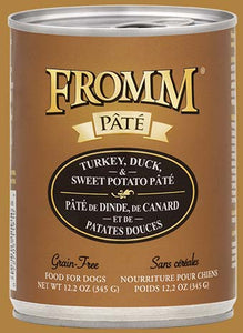 Fromm Grain Free Turkey, Duck & Sweet Potato Pate Canned Wet Food for Dogs