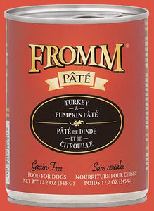 Fromm Grain Free Turkey & Pumpkin Pate Canned Wet Food for Dogs