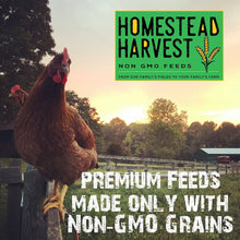 Load image into Gallery viewer, Homestead Harvest Non-GMO Turkey &amp; Game Bird Starter 28% for Growing Turkeys, Quail, Peacocks, Guineas, Pigeons, and Pheasants