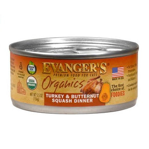 Evangers Organic Turkey and Butternut Squash Canned Cat Food