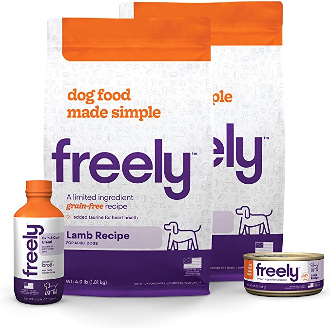 Freely Limited Ingredient Diet, Natural Grain-Free Lamb Dog Food Bundle