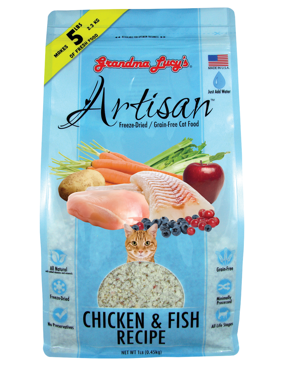 Grandma Lucy's Artisan Chicken & Fish Dry Cat Food
