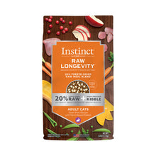 Load image into Gallery viewer, Instinct Longevity Adult 20% Freeze-Dried Raw Meal Blend Rabbit Cat Food