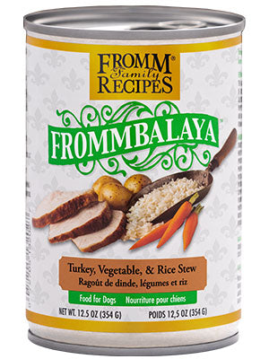 Fromm Recipes Frommbalaya Turkey, Vegetables & Rice Stew Canned Food for Dogs