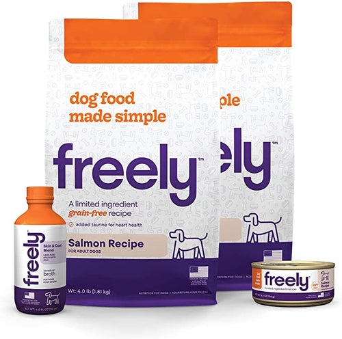 Freely Limited Ingredient Diet, Natural Grain-Free Salmon Dog Food Bundle