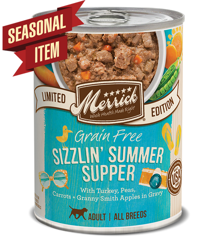 Merrick Grain Free Sizzlin' Summer Super in Gravy Seasonal Recipe