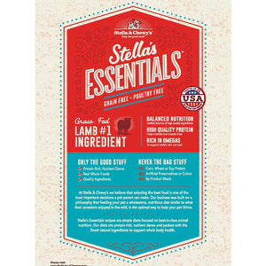 Stella & Chewy's Essentials Grass-Fed Lamb & Lentils Recipe Dog Kibble